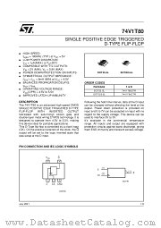 74V1T80STR datasheet pdf SGS Thomson Microelectronics