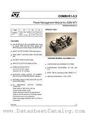 GS-COMBI/E1-3.3 datasheet pdf SGS Thomson Microelectronics