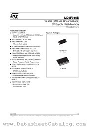M29F016D datasheet pdf SGS Thomson Microelectronics