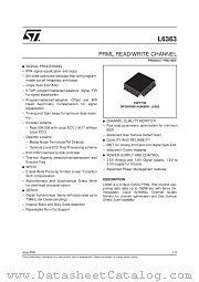 L6363 datasheet pdf SGS Thomson Microelectronics