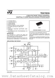 TDA7463A datasheet pdf SGS Thomson Microelectronics
