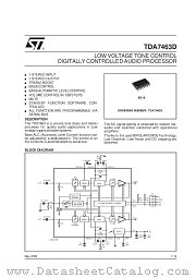 TDA7463D datasheet pdf SGS Thomson Microelectronics