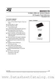 M29W017D datasheet pdf SGS Thomson Microelectronics