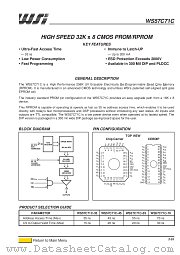 WS57C71C datasheet pdf SGS Thomson Microelectronics