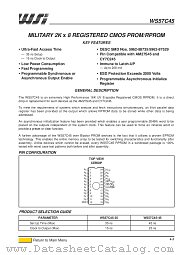 WS57C45 datasheet pdf SGS Thomson Microelectronics