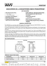 WS57C45 datasheet pdf SGS Thomson Microelectronics
