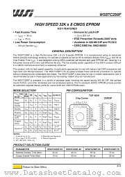 WS57C256F datasheet pdf SGS Thomson Microelectronics