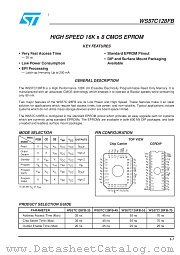WS57C128FB datasheet pdf SGS Thomson Microelectronics