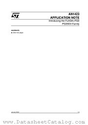 AN1423 datasheet pdf SGS Thomson Microelectronics