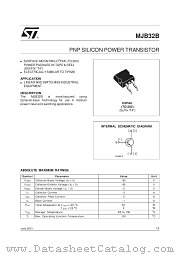 MJB32B datasheet pdf SGS Thomson Microelectronics