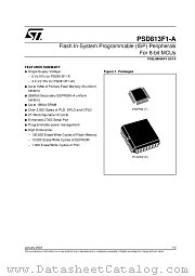 PSD813F1V datasheet pdf SGS Thomson Microelectronics