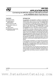 AN1360 datasheet pdf SGS Thomson Microelectronics