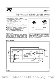 L6387 datasheet pdf SGS Thomson Microelectronics