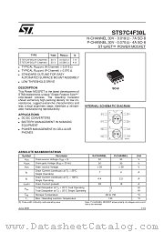 STS7C4F30L datasheet pdf SGS Thomson Microelectronics