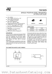 74V1G79STR datasheet pdf SGS Thomson Microelectronics