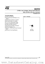 M25P20-V datasheet pdf SGS Thomson Microelectronics