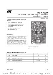DB96090W datasheet pdf SGS Thomson Microelectronics