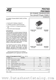 PD57060S datasheet pdf SGS Thomson Microelectronics