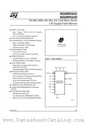 M58MR064D datasheet pdf SGS Thomson Microelectronics