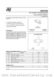 SD57030 datasheet pdf SGS Thomson Microelectronics