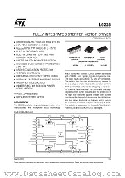 L6228D datasheet pdf SGS Thomson Microelectronics