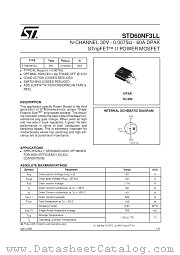 STD60NF3LL datasheet pdf SGS Thomson Microelectronics