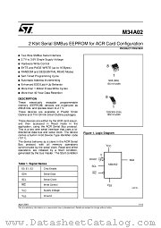 M34A02-V datasheet pdf SGS Thomson Microelectronics
