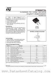 STB80NF75L datasheet pdf SGS Thomson Microelectronics