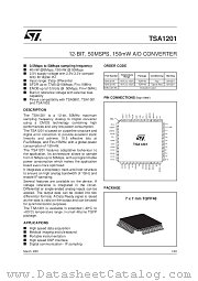 TSA1002IFT datasheet pdf SGS Thomson Microelectronics