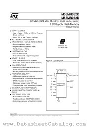 M58MR032D datasheet pdf SGS Thomson Microelectronics