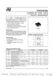 STS7C4F30L datasheet pdf SGS Thomson Microelectronics