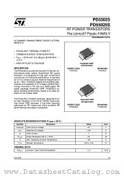 PD55025S datasheet pdf SGS Thomson Microelectronics