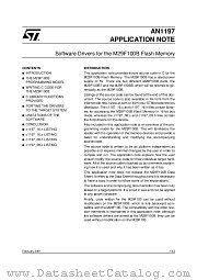 AN1197 datasheet pdf SGS Thomson Microelectronics