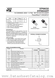 STP9NC65FP datasheet pdf SGS Thomson Microelectronics