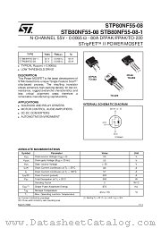 STB80NF55-08-1 datasheet pdf SGS Thomson Microelectronics