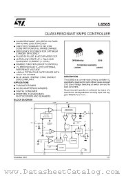 L6565 datasheet pdf SGS Thomson Microelectronics