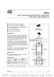 TS634IPT datasheet pdf SGS Thomson Microelectronics