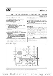 STE2000 datasheet pdf SGS Thomson Microelectronics