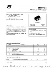 START420 datasheet pdf SGS Thomson Microelectronics