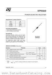 STPS3L60 datasheet pdf SGS Thomson Microelectronics