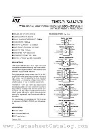 TSH73CDT datasheet pdf SGS Thomson Microelectronics