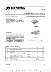 L702B datasheet pdf SGS Thomson Microelectronics