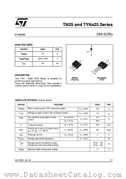 TN2540-600G datasheet pdf SGS Thomson Microelectronics