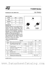 T1235H-600G datasheet pdf SGS Thomson Microelectronics