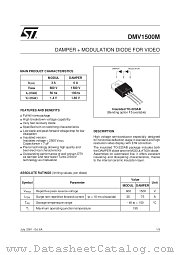 DMV1500M datasheet pdf SGS Thomson Microelectronics