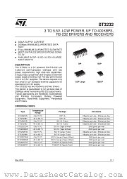 ST3232BW datasheet pdf SGS Thomson Microelectronics