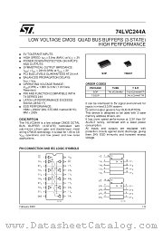 74LVC244AM datasheet pdf SGS Thomson Microelectronics