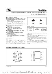 74LVC86AMTR datasheet pdf SGS Thomson Microelectronics