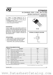 STP6NS25 datasheet pdf SGS Thomson Microelectronics