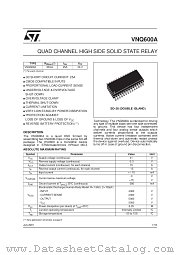 VNQ600A datasheet pdf SGS Thomson Microelectronics
